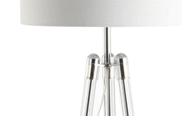 Arliss 60" Surveyor's Tripod Metal/Crystal LED Floor Lamp - JONATHAN Y